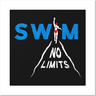 Swim Girl No Limits Posters and Art